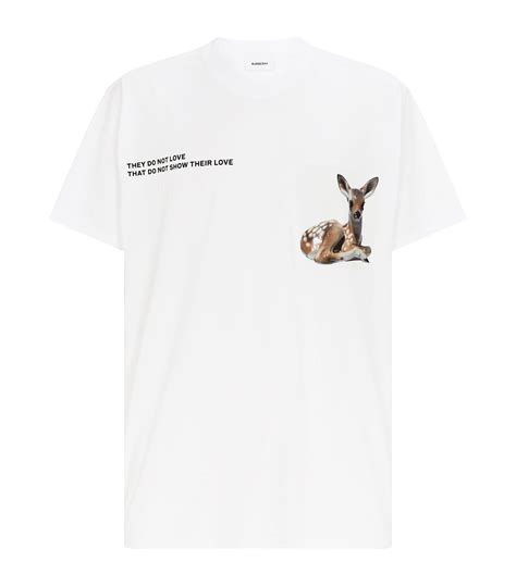 burberry deer tee|Burberry t shirt original price.